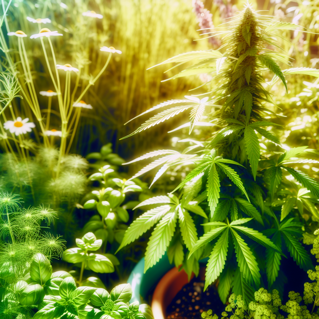 Cannabis Companion Planting: Wellness Gardens with Beneficial Herbs